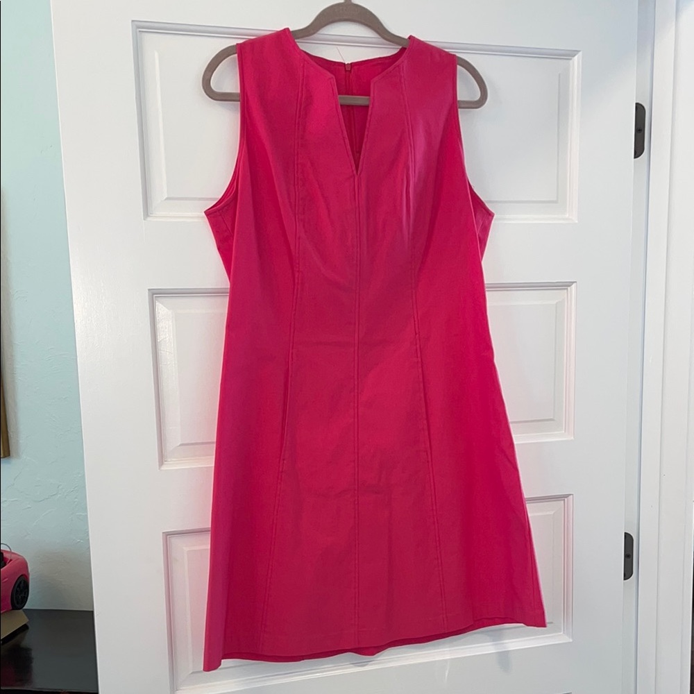 Elegant Pink Sleeveless Dress